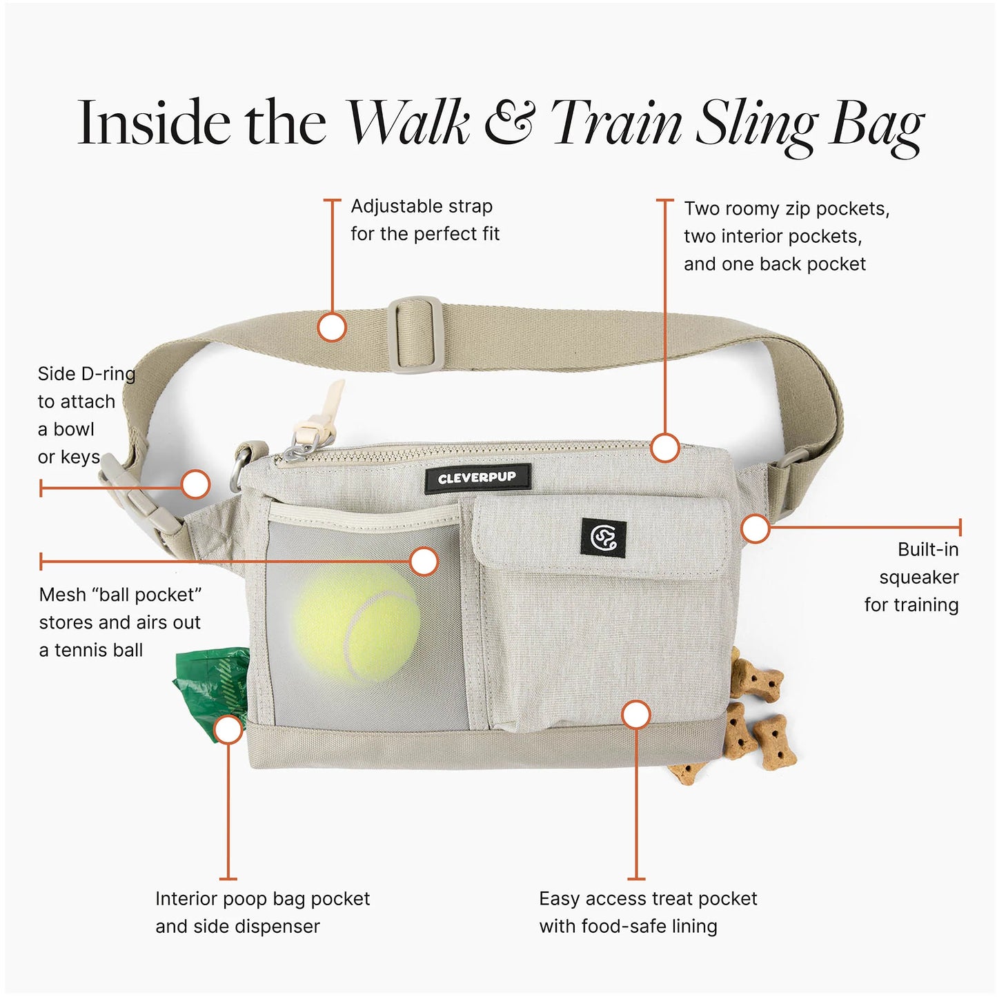 Dog Walk & Train Sling Bag
